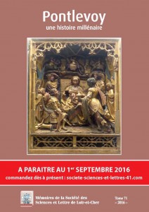 Pontlevoy, une histoire millénaire (à paraître 1/9/16) @ SSLLC | Blois | Centre-Val de Loire | France